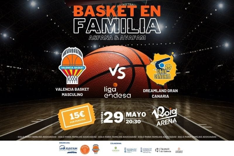Disfruta en familia del último partido del VLC basket de la Liga Regular en el Roig Arena