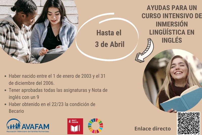 CONVOCATÒRIA D’IMMERSIÓ LINGÜÍSTICA EN INGLÉS