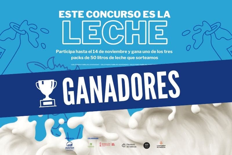 Familias ganadoras del Concurso de la Leche