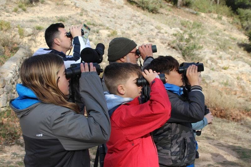 Espectacular jornada ornitológica familiar en Tuéjar