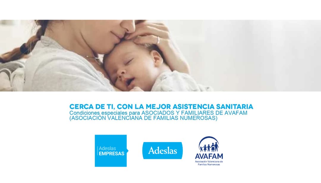Descuentos exclusivos en Adeslas para familias asociadas a AVAFAM