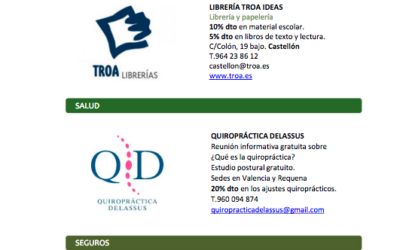 Nuevas ventajas para socios de AVAFAM, Febrero 2018