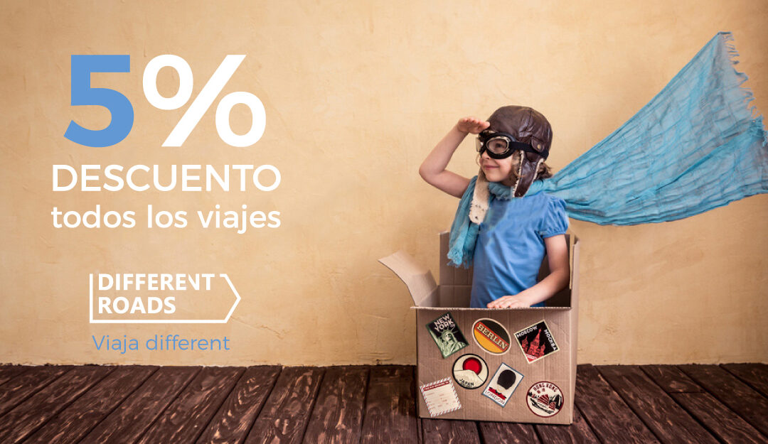 Disfruta del 5% de descuento en Different Roads