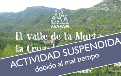 Actividad de senderismo en Familia CANCELADA