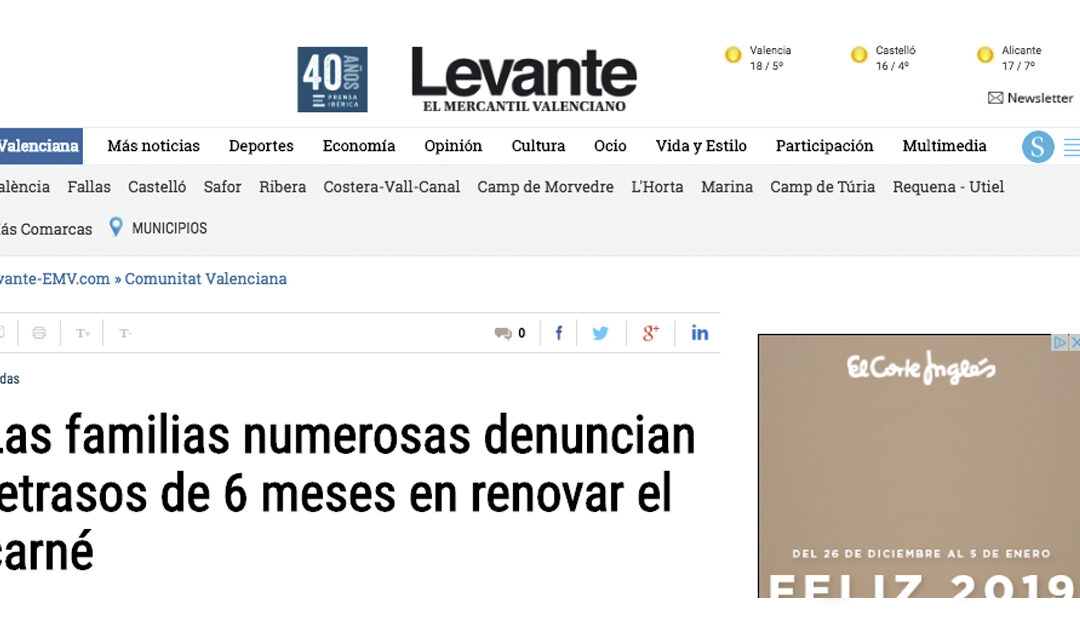 Desde AVAFAM seguimos denunciando los retrasos en la renovación de los carnés