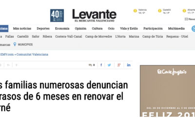 Desde AVAFAM seguimos denunciando los retrasos en la renovación de los carnés