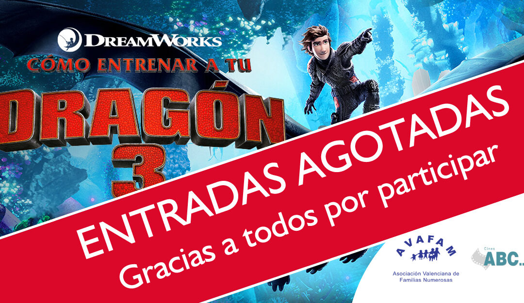 Agotadas las entradas para «Como entrenar a tu dragón 3»