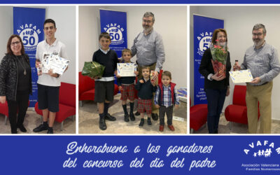 Enhorabuena a los ganadores del concurso del Día del Padre