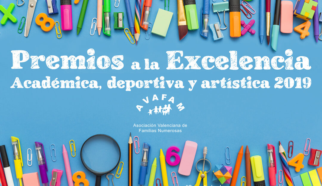 III Premios AVAFAM a la excelencia académica, deportiva y artística 2019