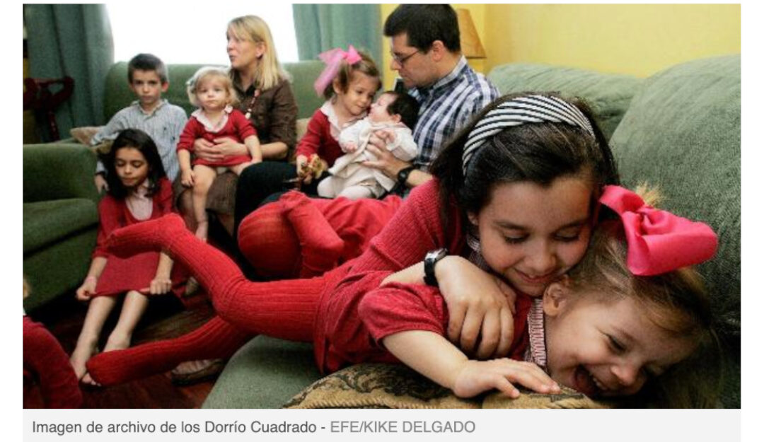 Así pasa la cuarentena una familia con doce hijos