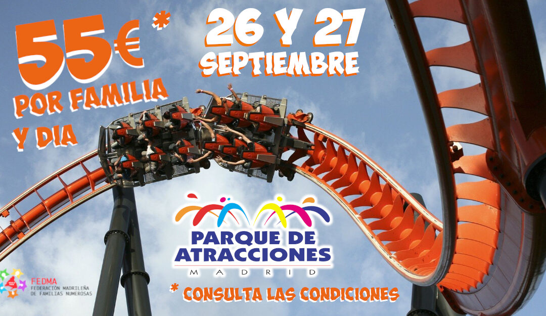 Jornadas familiares en el Parque de Atracciones de Madrid