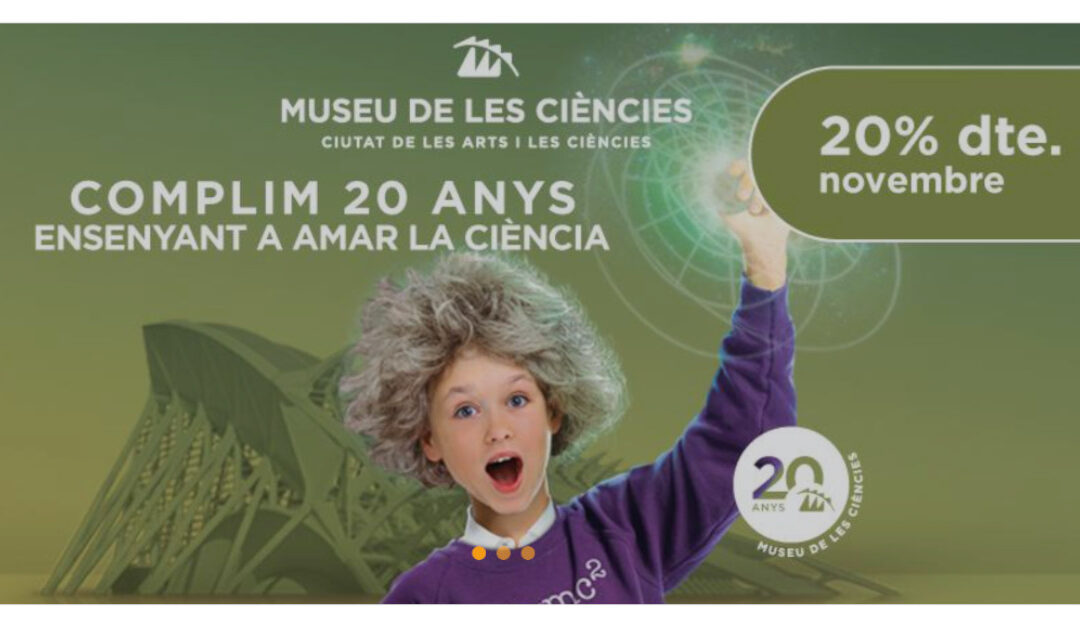 El Museo de las Ciencias cumple 20 años y quiere celebrarlo contigo