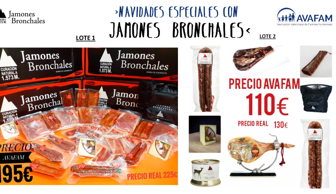 Aprovecha los Packs que Jamones Bronchales ha preparado para los socios de AVAFAM