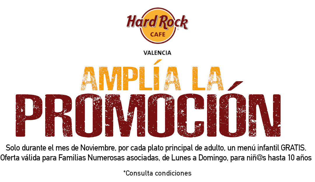 Hard Rock Valencia con las Familias Numerosas