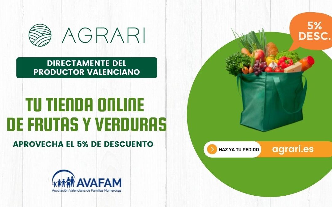 Agrari es tu tienda online de frutas y verduras