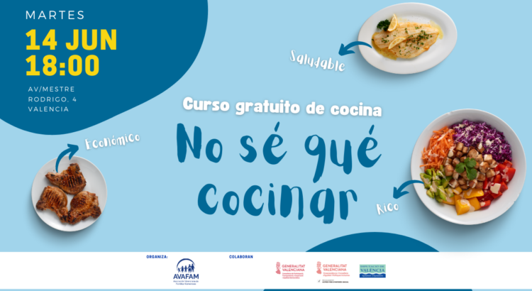 Curso gratuito de cocina: “No sé qué cocinar”