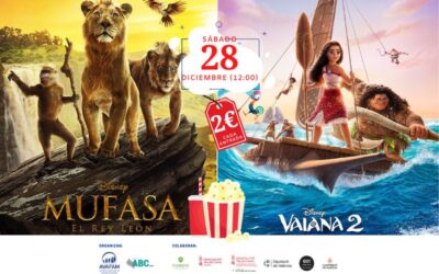 Cine de Navidad en familia (Mufasa y Vaiana 2) Venta de entradas finalizada