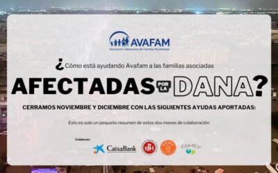 ¿Cómo está ayudando Avafam a las familias afectadas por la Dana?