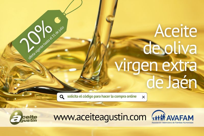 Solo hasta el 31 de julio: 20% de descuento exclusivo en Aceite Agustín