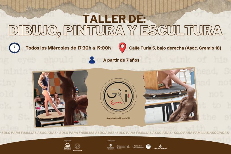 Apúntate a este taller gratuito de dibujo, pintura y escultura