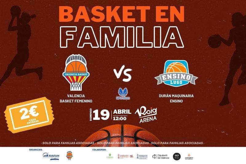 Ven con tu familia al Valencia Basket Femenino en el Roig Arena