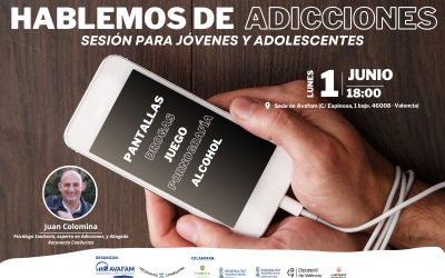 Hablemos de adicciones: charla en AVAFAM sobre prevención y concienciación