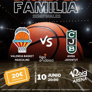 Entradas VLC BASKET semifinal 10JUNIO de la Liga Endesa