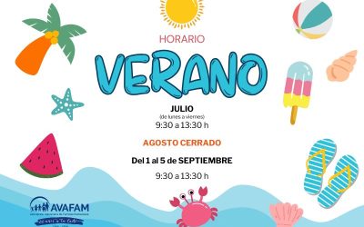 ¡Ya está aquí el horario de verano de AVAFAM!